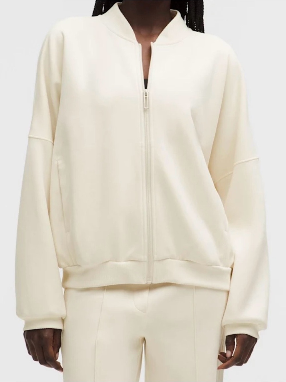 lululemon Softstreme Bomber Jacket Cream